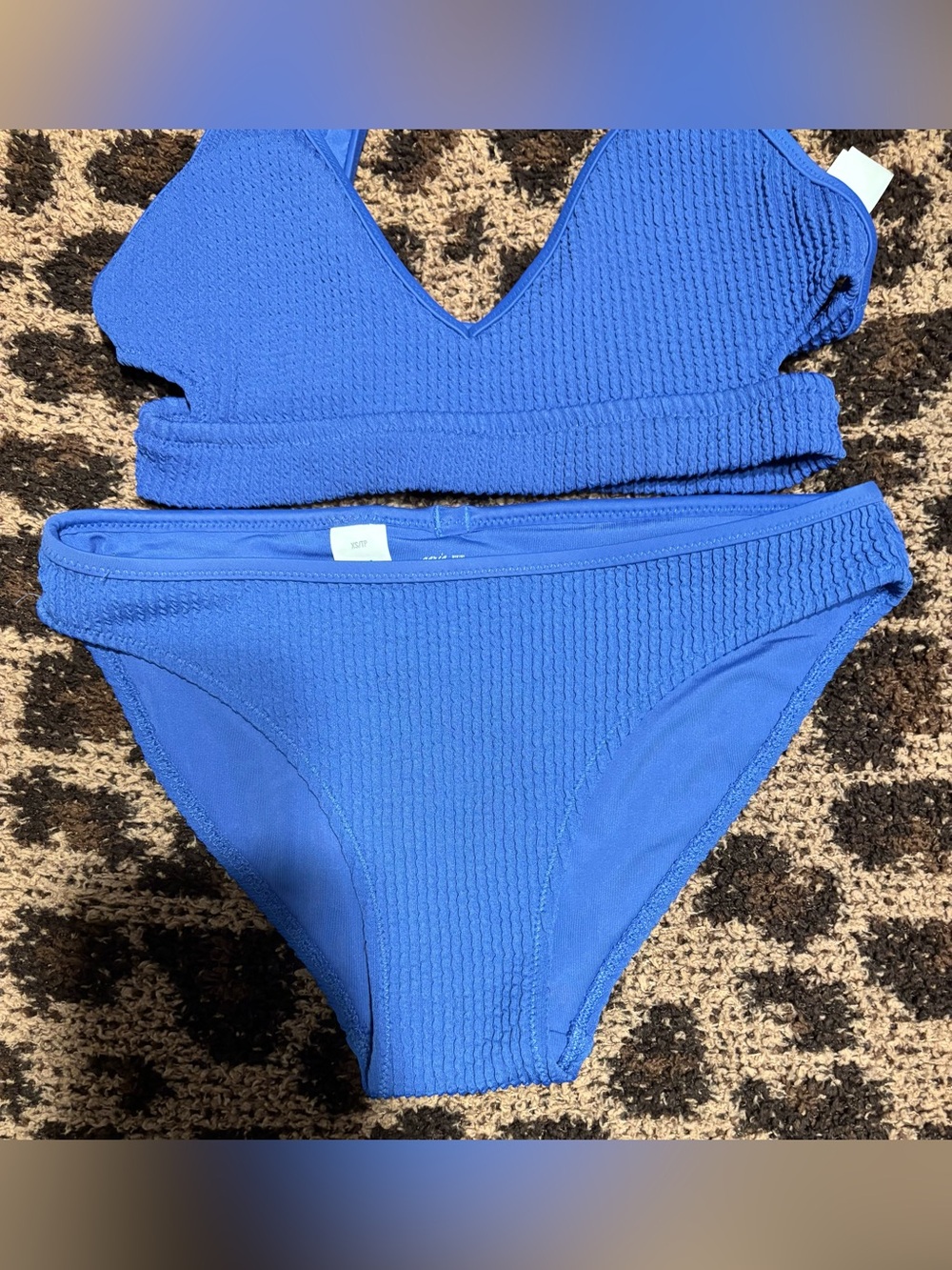 aerie Ribbed V-Neck Bikini Set - Picture 2 of 8